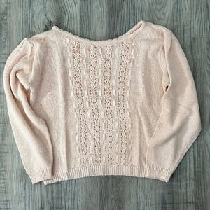 Beldoch Petites Pink Sweater Sz SP